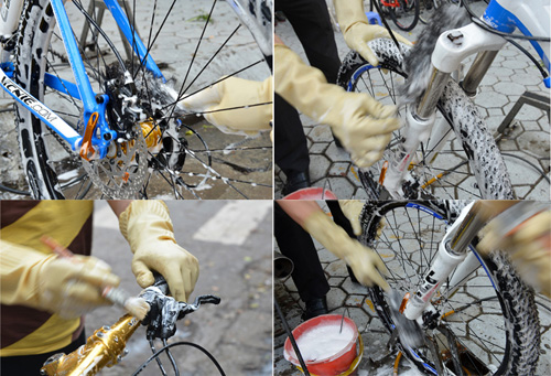 Rửa xe đạp không bị hỏng phải làm thế nào ?