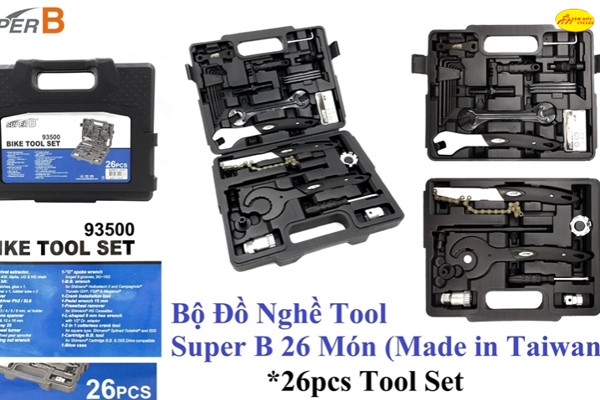 BỘ ĐỒ NGHỀ LẮP RÁP XE ĐẠP SUPER B 26 MÓN
