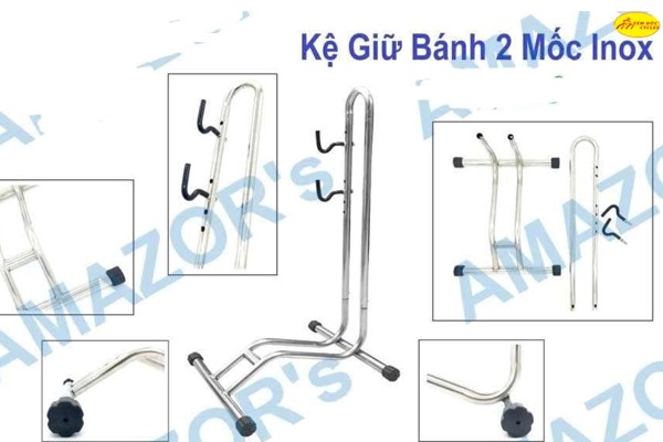 Chống gác xe đạp Inox chữ L