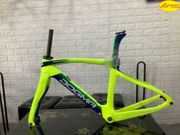 Khung Carbon Pinarello  F12 thắng Gôm màu Dạ Quang 