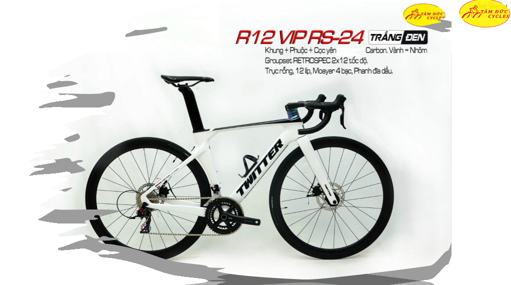 Xe đạp Đua Twitter R12 pro 2024 RS24